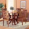 Baxton Studio Noelia Modern and Contemporary Transitional Walnut Brown Finished Wood 5-Piece Dining Set 177-11379-10899-Zoro - alternate 8